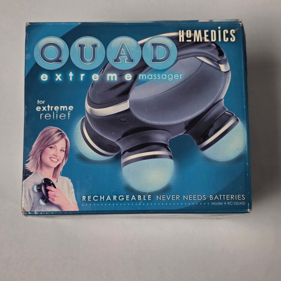 Homedics Other - HoMedics Quad Extreme Massager RC-QUAD 4-Node Rechargeable Battery